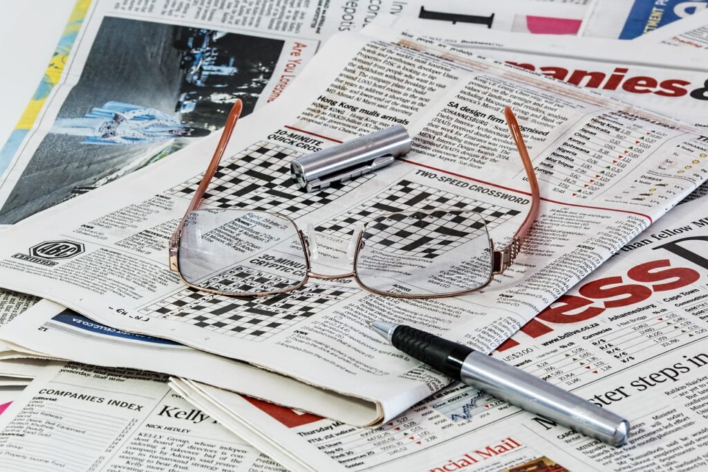 newspaper, news, media, spectacles, glasses, paper, eyeglasses, reading, print, medium, read, pages, crossword, puzzle, vision, press, communication, riddles, sudoku, newspaper, newspaper, crossword, crossword, crossword, crossword, crossword, sudoku