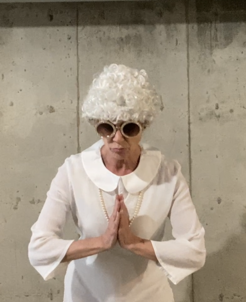 Aunt Netty meditating for Cozioligy