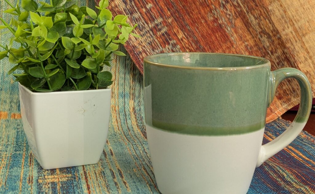 Earthy mug for intentional mornings