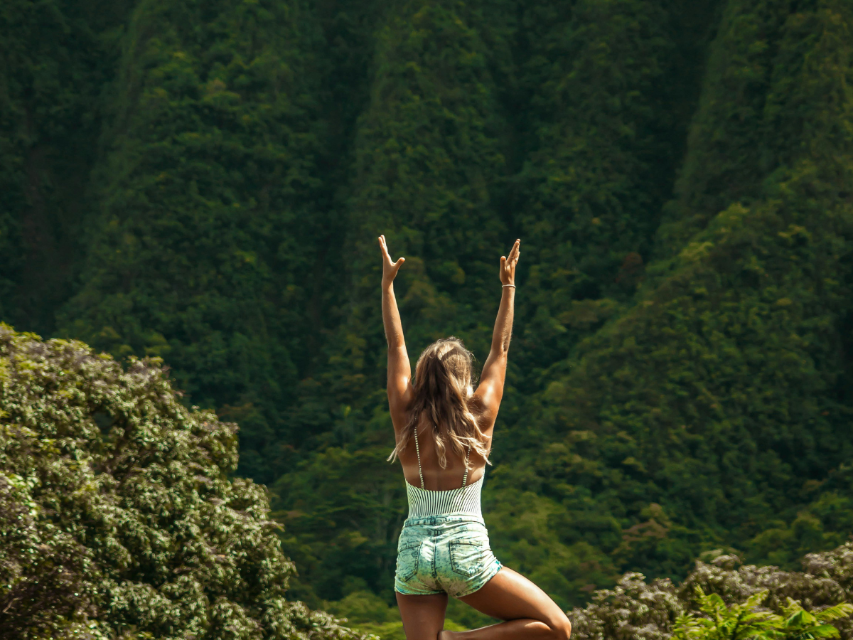 woman in nature, woman hiking, nature, woman in meditation,